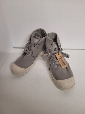 Palladium France Lace Up Canvs Boots With Tag